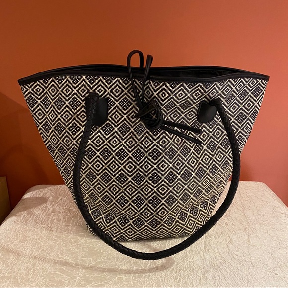 Neiman Marcus Handbags - Neiman Marcus Woven Tote Bag